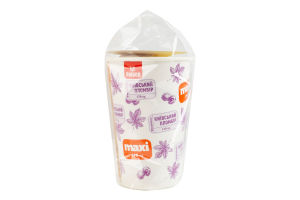 Мороженое 12% пломбир с вареньем из голубики в картонном стаканчике Київський пломбір ст 170г