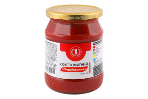 Соус томатний Український ТМ "1" с/б 450г