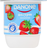Йогурт 1.2% с наполнителем Клубника Danone ст 115г