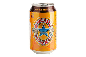 Пиво 330мл 4.7% напівтемне пастеризоване Brown Ale Newcastle з/б