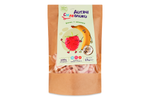 Завтраки сухие для детей от 12мес крупяные Банан и малина Дитячі Смаколики д/п 25г