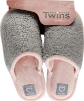 Тапочки комнатные домашние женские Twins №6120 38-39 серый