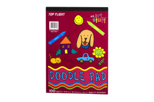 Top Flight My Art Stuff Doodle Pad 100 Sheets