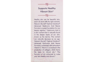 Nature's Bounty Optimal Solutions Advanced Hyaluronic Acid Beauty Formula Capsules - 45 CT