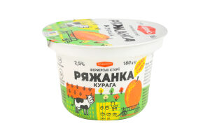 Ряжанка 2.5% густа десертна Курага РадиМо ст 180г