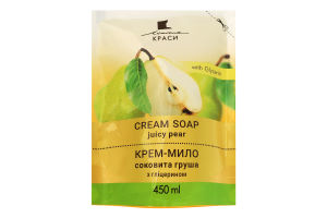 Крем-мило з гліцерином Зволожуюча груша Лінія краси 450мл