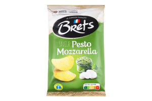 Чипси Bret's зі смаком песто і моцарели