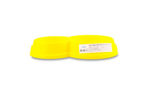 Миска д/котів №0 75мл+125мл жовта подвійна Природа