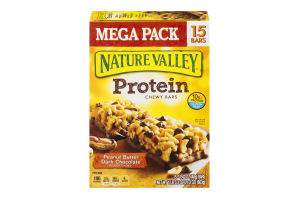 Nature Valley Protein Chewy Bars Peanut Butter Dark Chocolate - 15 CT