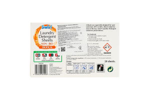 Листы стирального порошка универсальные Тропический Swirl 20шт