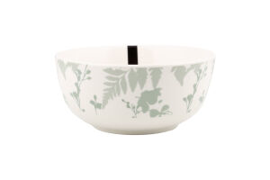 Салатник Capri 510мл біло-зелений порцеляна 13,8см Ardesтo