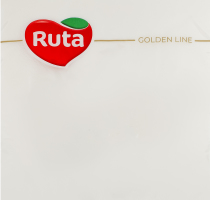 Серветки паперові 3-х шарові білі 325х325мм Golden line Ruta 20шт