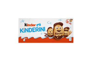 Печиво хрустке з какао-молочним декором Kinderini Kinder к/у 4х25г