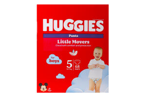 Подгузники-трусики Huggies Pants Box 5 для мальчика, 12-17 кг, 68 шт
