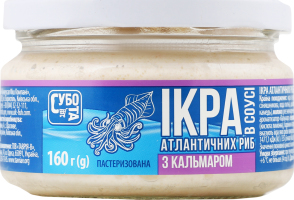 Ікра Субота 160 г з кальмаром в соусі