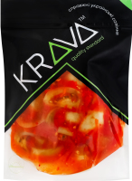 Томати зелені в аджиці мариновані з цукром та підсолоджувачем Krava д/п 350г