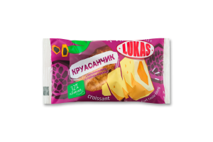 Изделия кондитерские мучные слоеные Круасcанчик с наполнителем со вкусом маракуйи Lukas кг