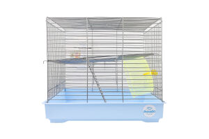 Клітка д/гризунів Міккі блакитна хром з колесом 37*25*30см Природа