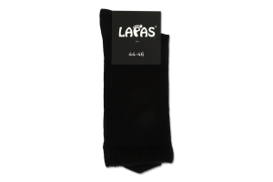 Носки мужские высокие Lapas №1P-230-BLK 44-46 черный