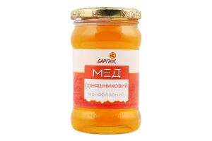 Мед монофлорний соняшниковий Бартнік 1ґ с/б 400г