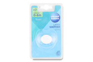 Пустушка Basic латексна анатомічна 0-6місяців Canpol babies
