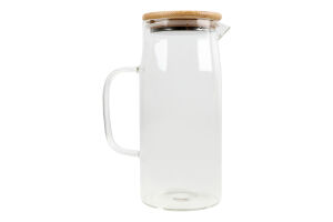 Глечик скло бамбукова кришка 1л №KYYW561 Greenwich Products Co. Limited 1шт