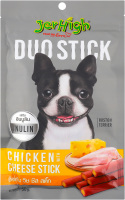 Ласощі д/собак Подвійні палички з м'ясом та сиром 50г Jerhigh