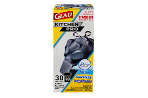 Glad Kitchen Pro Febreze Freshness 20 Gallon Kitchen Drawstring Bags - 30 CT
