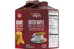 Simply Enjoy Dutch Maple Wafer Cookies - 8 CT