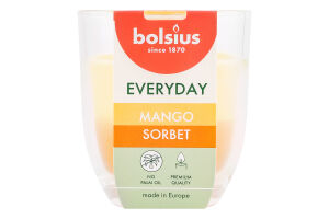 Свічка Bolsius Сорбет з манго аром у склі 80/70мм