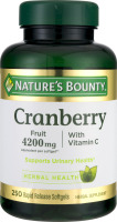 Nature's Bounty Cranberry Fruit 4200mg Herbal Supplement Softgels - 250 CT