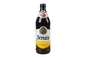 Пиво 0.5л 5.5% светлое пшеничне фильтрованное пастеризованное Kristallweizen Земан бут