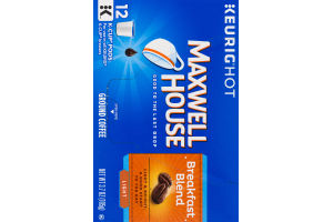 Maxwell House 100% Arabica Coffee K-Cup Packs Breakfast Blend - 12 CT