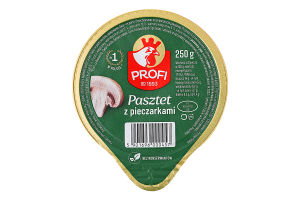 Паштет з курячим м'ясом та грибами Profi ст 250г