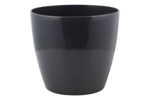 Горщик д/квітів Матільда темно-сірий круглий 16*15см Алеана