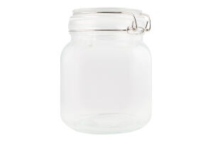 Банка д/зберігання 1л скло з бугельним замком KYYW449