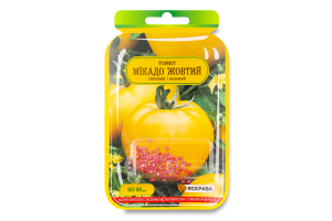 Насіння Томат Мікадо жовтий інкрустоване 60-90шт Яскрава
