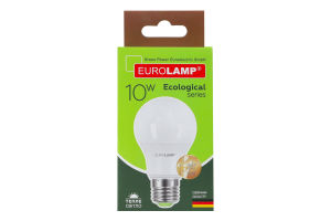 Лампа светодиодная 10W E27 3000K Ecological Eurolamp 1шт