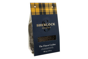 Чай черный цейлонский байховый крупнолистовой Лучший Цейлон Sherlock Secrets букет м/у 180г