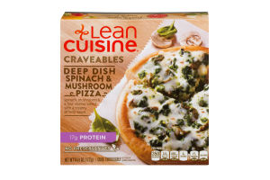 Lean Cuisine Craveables Deep Dish Spinach & Mushroom Pizza