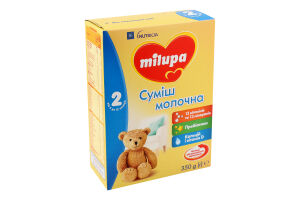 Суміш молочна для дітей 6-12міс суха №2 Milupa к/у 350г