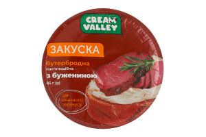 Закуска бутербродна пастоподібна З бужениною Cream Valley ст 85г
