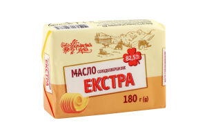 Масло Українська зірка 180 г 82,5% Екстра