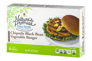 Nature's Promise Chipotle Black Bean Vegetable Burger - 4 CT