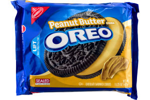 Oreo Sandwich Cookies Peanut Butter Creme