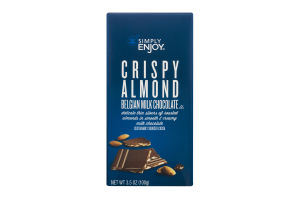 Simply Enjoy Crispy Almond Belgian Milk Chocolate