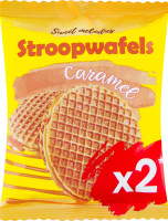 Вафли с карамельной начинкой Stroopwafels Sweet melodies м/у 2х33г