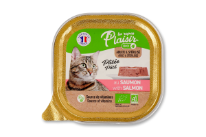 Корм для котів Les Repas Plaisir Bio з лососем