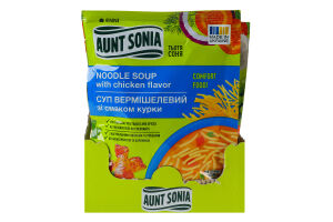 Суп вермишелевый со вкусом курицы Aunt Sonia м/у 60г