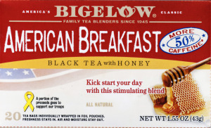 Bigelow American Breakfast Black Tea with Honey - 20 CT